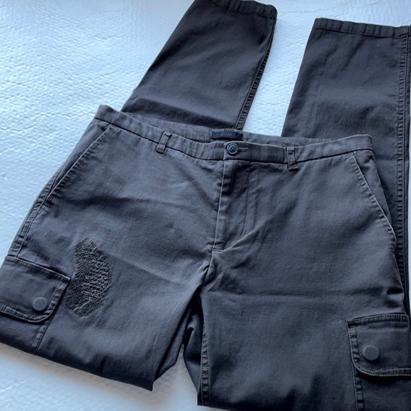 ATM Stretch Cotton Distressed Cargo Pants - Picture 5 of 16